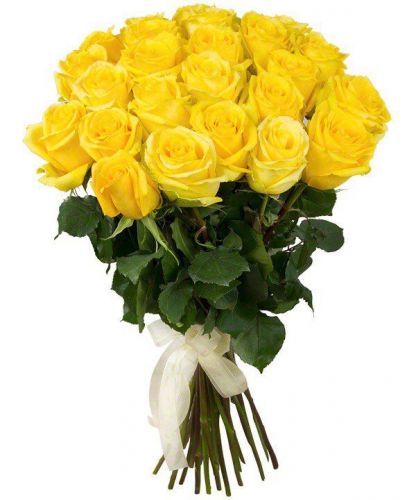 Купить с доставкой 21 желтую розу по Ветлуге
