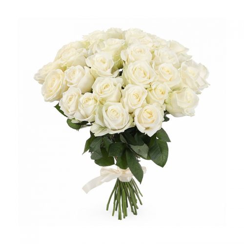 31 белая роза с доставкой по Ветлуге