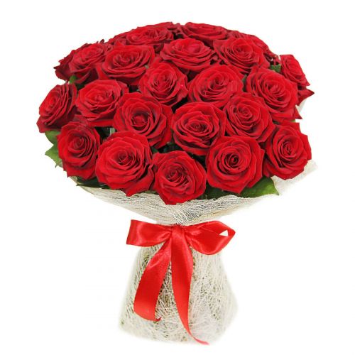 Букет 25 красных роз - купить с доставкой по Ветлуге